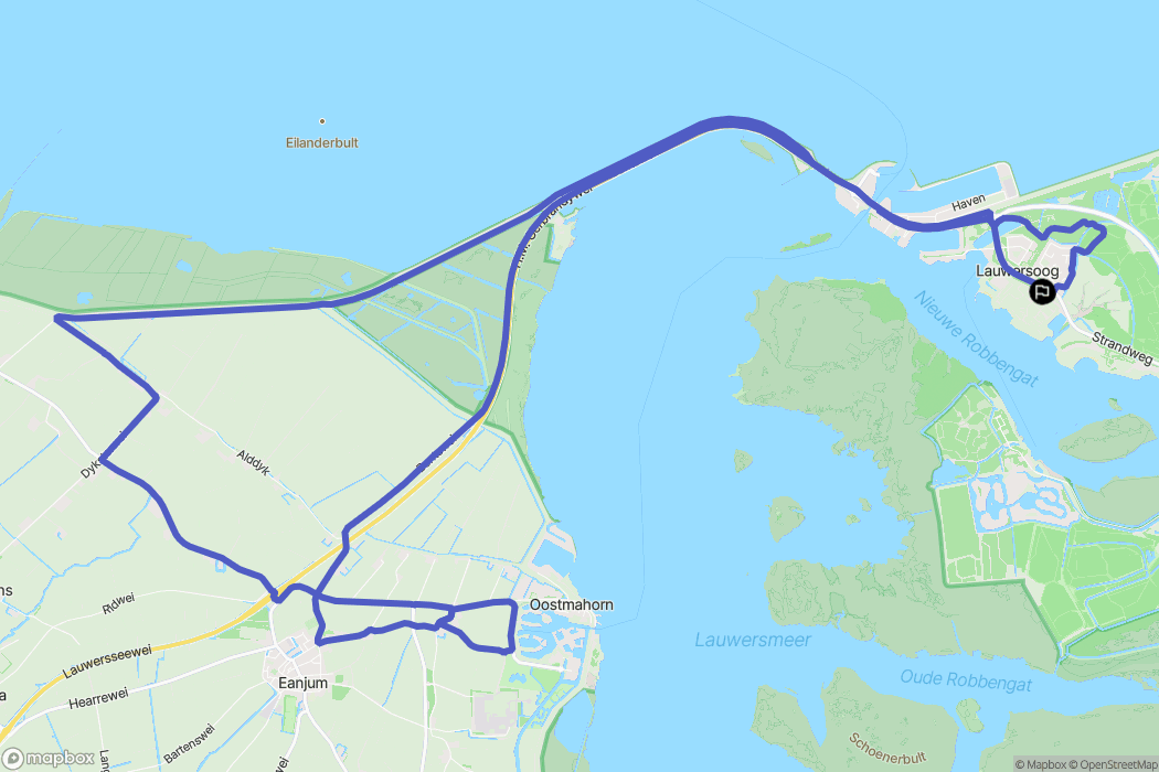 Lauwersoog: routekaart voor buitenactiviteiten - Netherlands