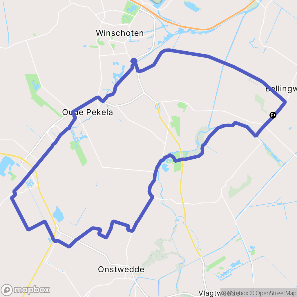 Bellingwolde: routekaart voor buitenactiviteiten - Netherlands