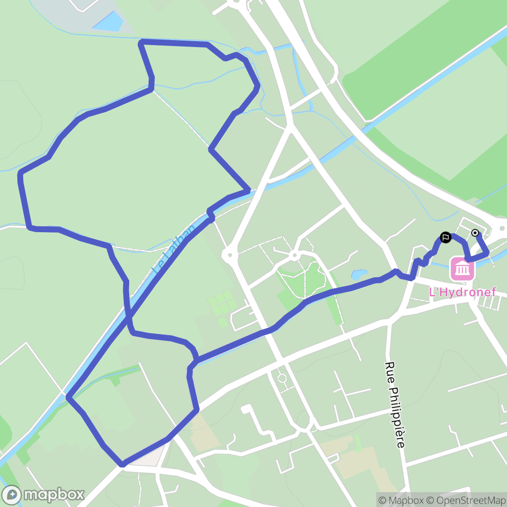 Longué-Jumelles : carte du parcours de randonnée - France
