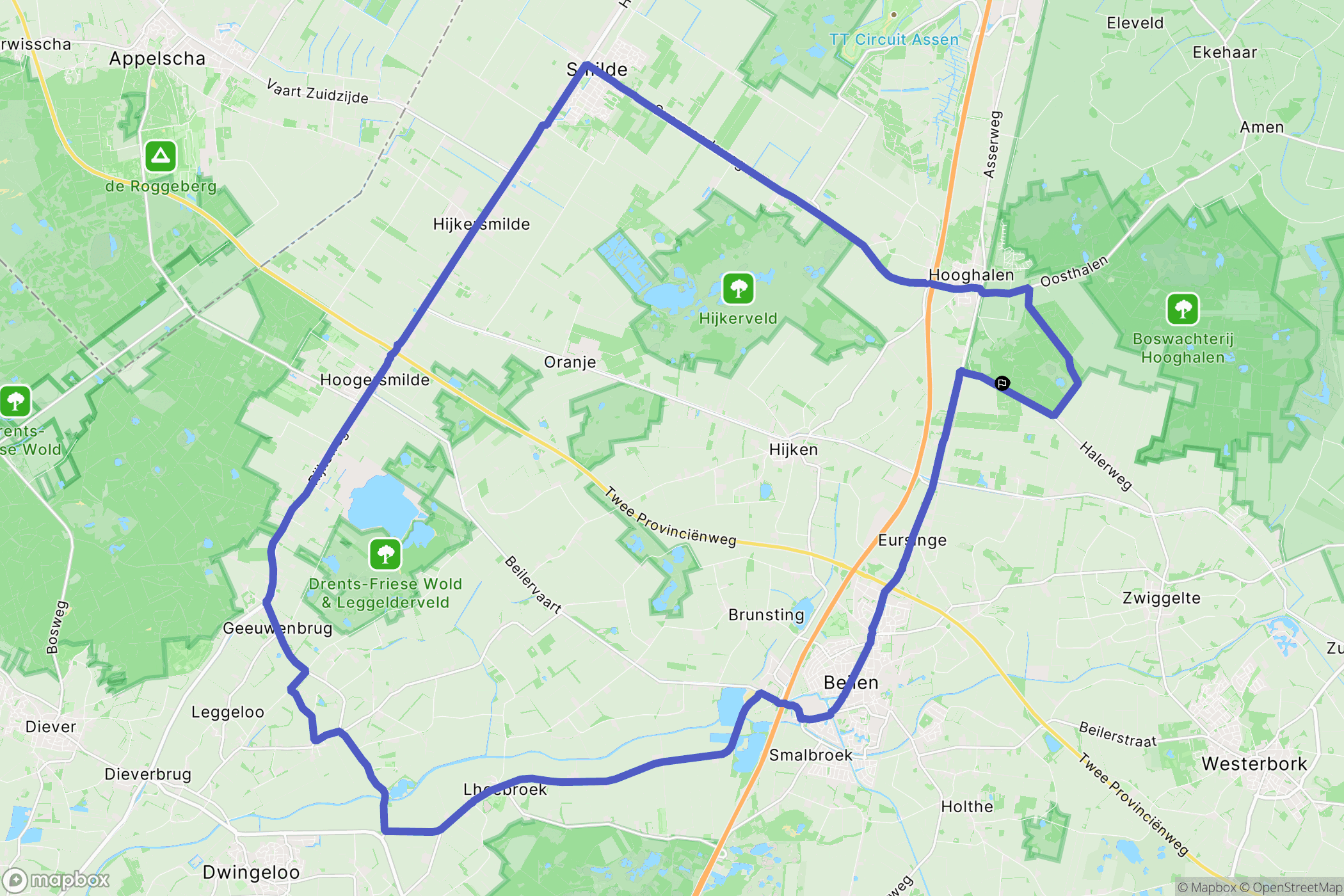 Hooghalen: routekaart voor buitenactiviteiten - Netherlands