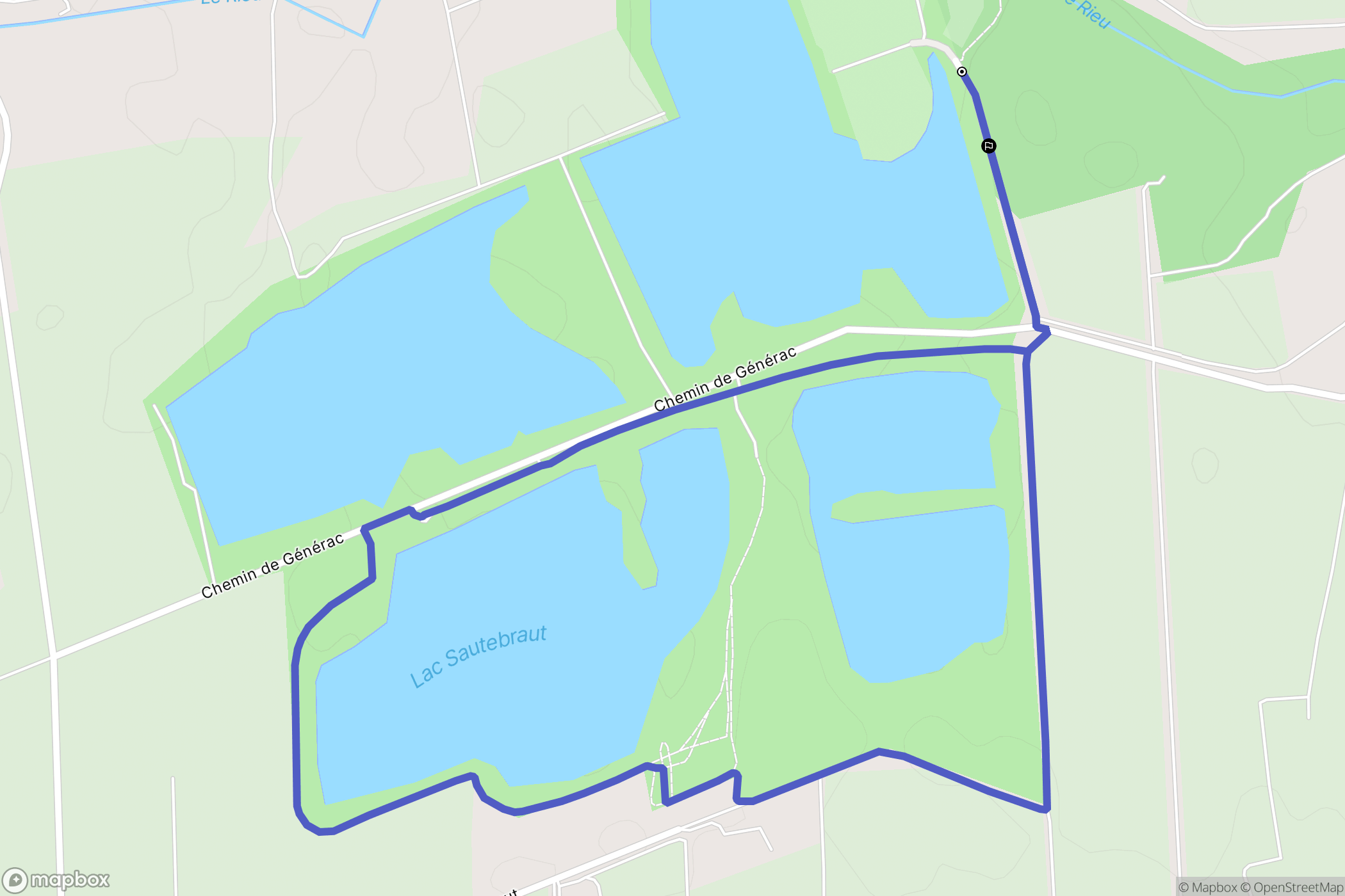 Bellegarde : carte du parcours de randonnée - France