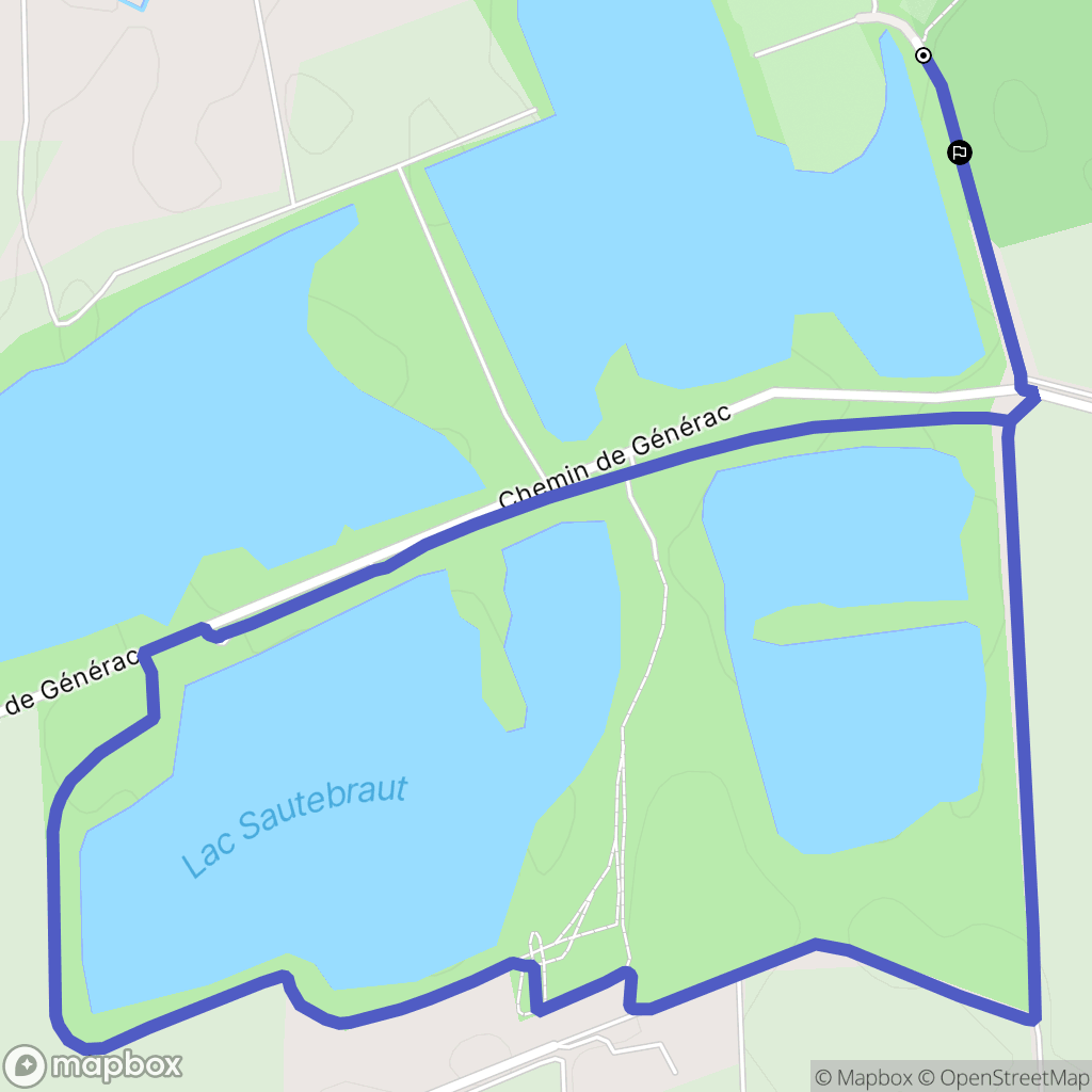Bellegarde : carte du parcours de randonnée - France