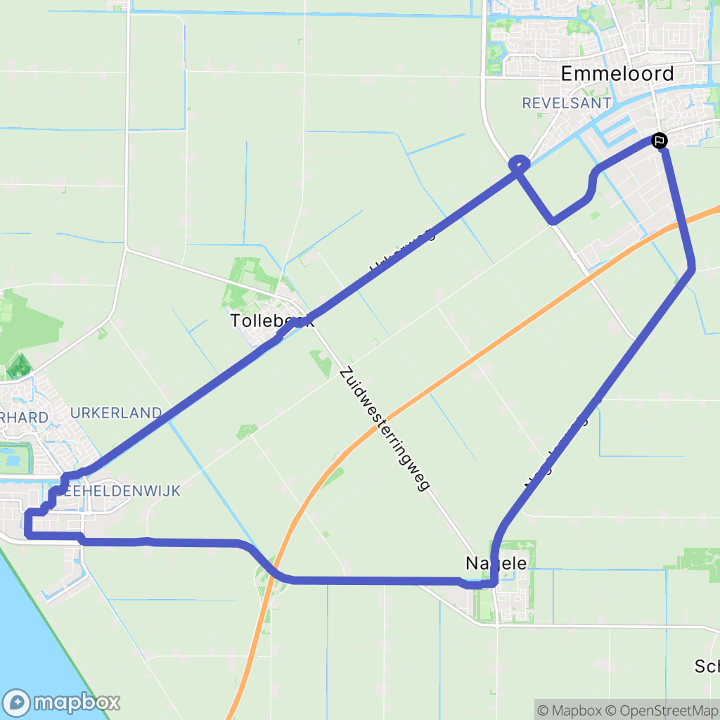 Emmeloord: routekaart voor buitenactiviteiten - Netherlands