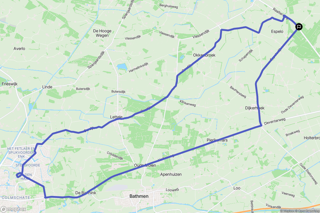 Holten: routekaart voor buitenactiviteiten - Netherlands