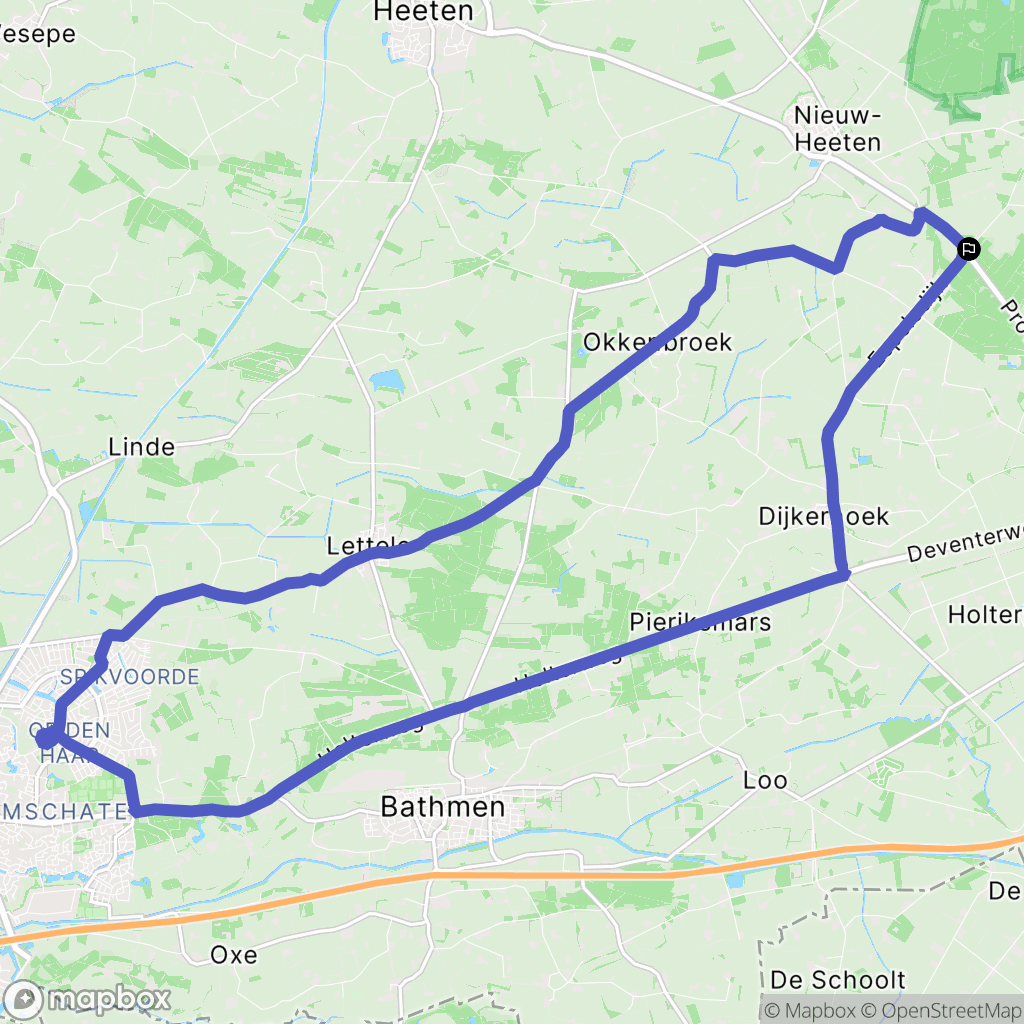 Holten: routekaart voor buitenactiviteiten - Netherlands
