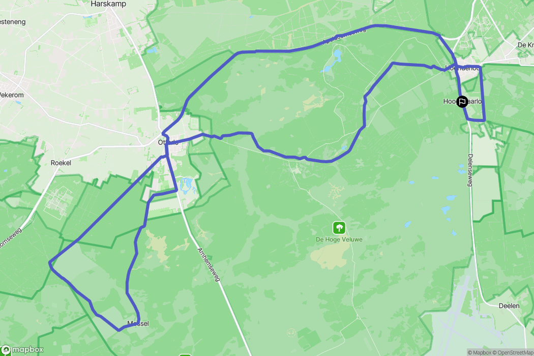 Hoenderloo: routekaart voor buitenactiviteiten - Netherlands