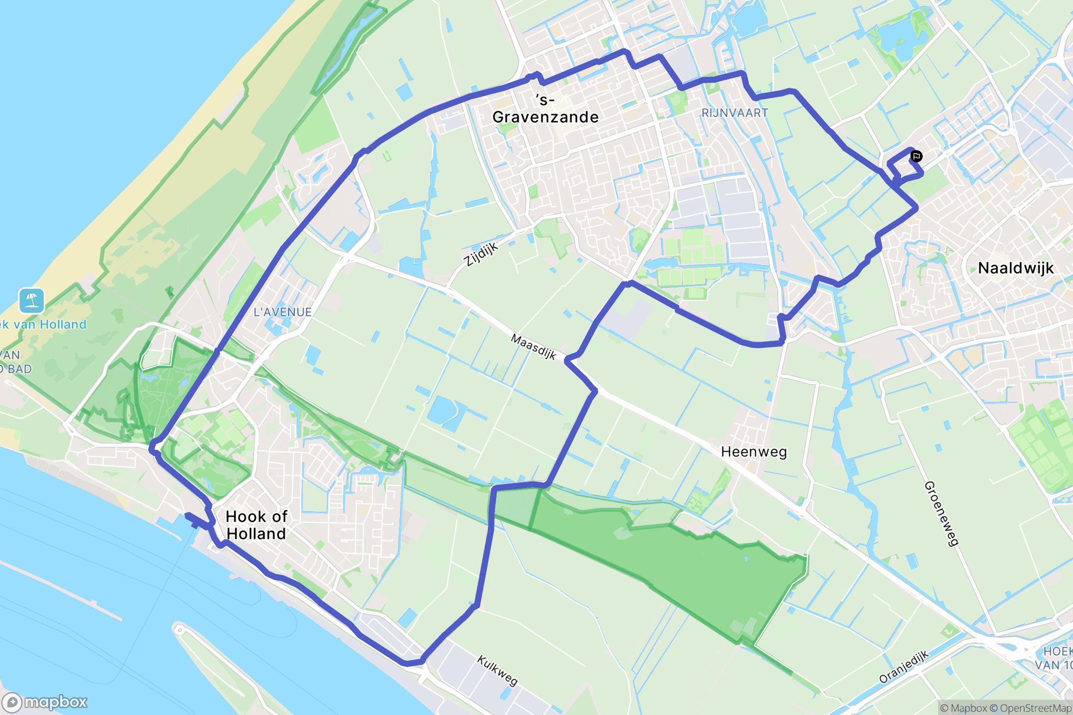 Naaldwijk: routekaart voor buitenactiviteiten - Netherlands