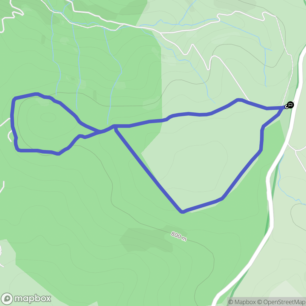 Roqueredonde : carte du parcours de randonnée - France