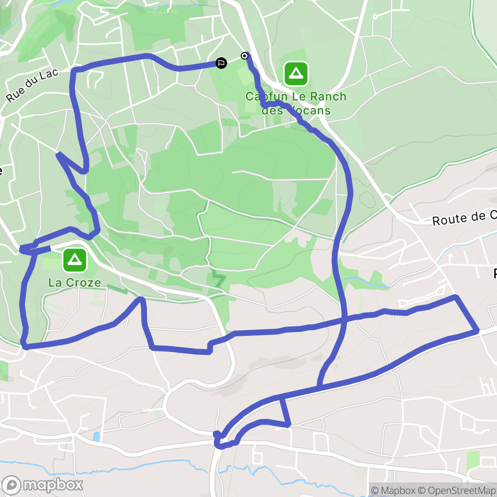 Châtel-Guyon : carte du parcours de randonnée - France