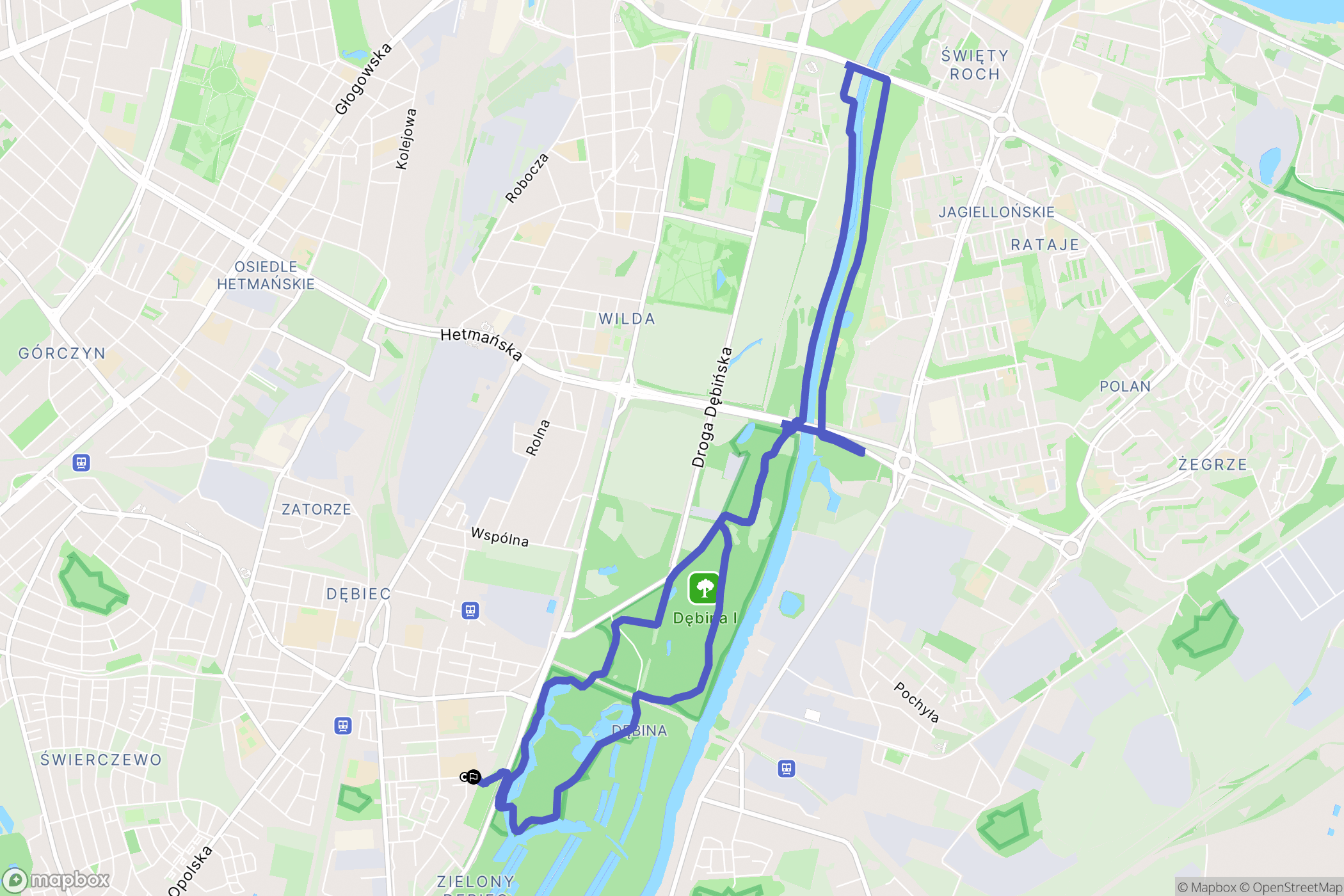Poznań: mapa trasy - Poland