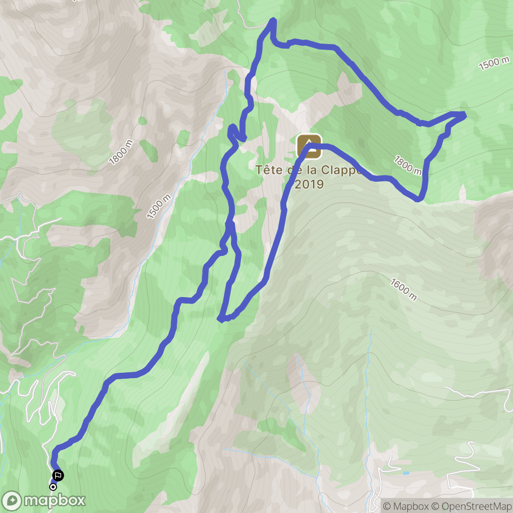 La Roche-des-Arnauds : carte du parcours de randonnée - France