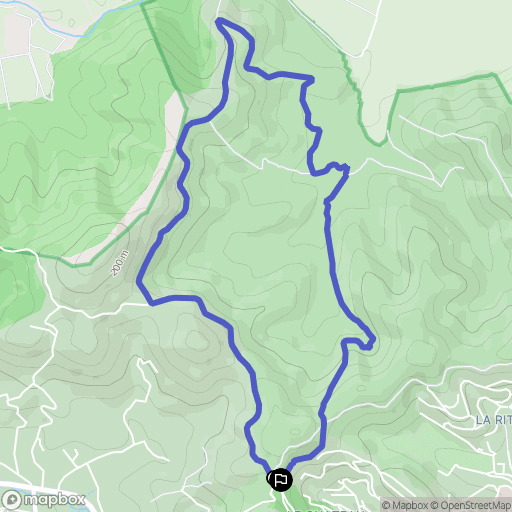 Hyères : carte du parcours de randonnée - France