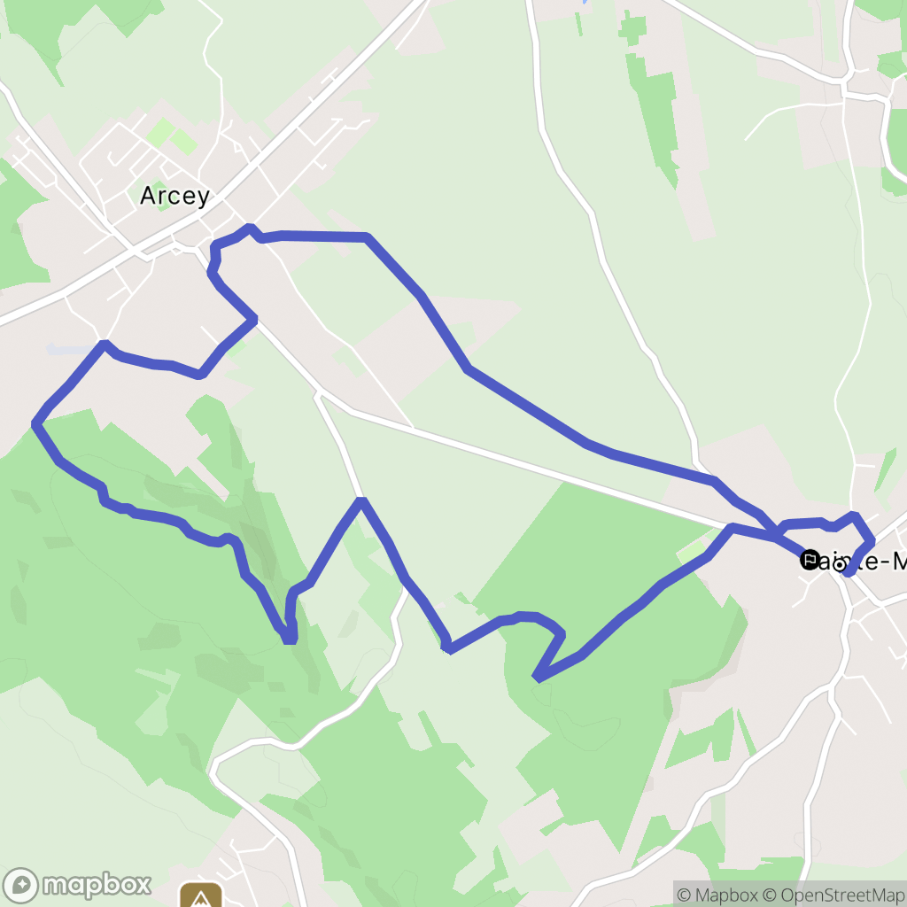 Sainte-Marie : carte du parcours de randonnée - France