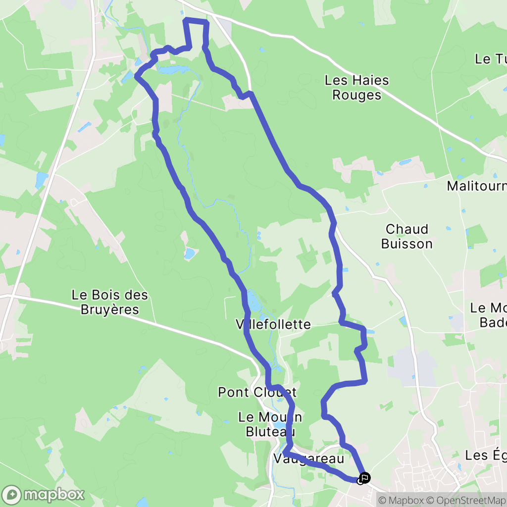 Luynes : carte du parcours de randonnée - France