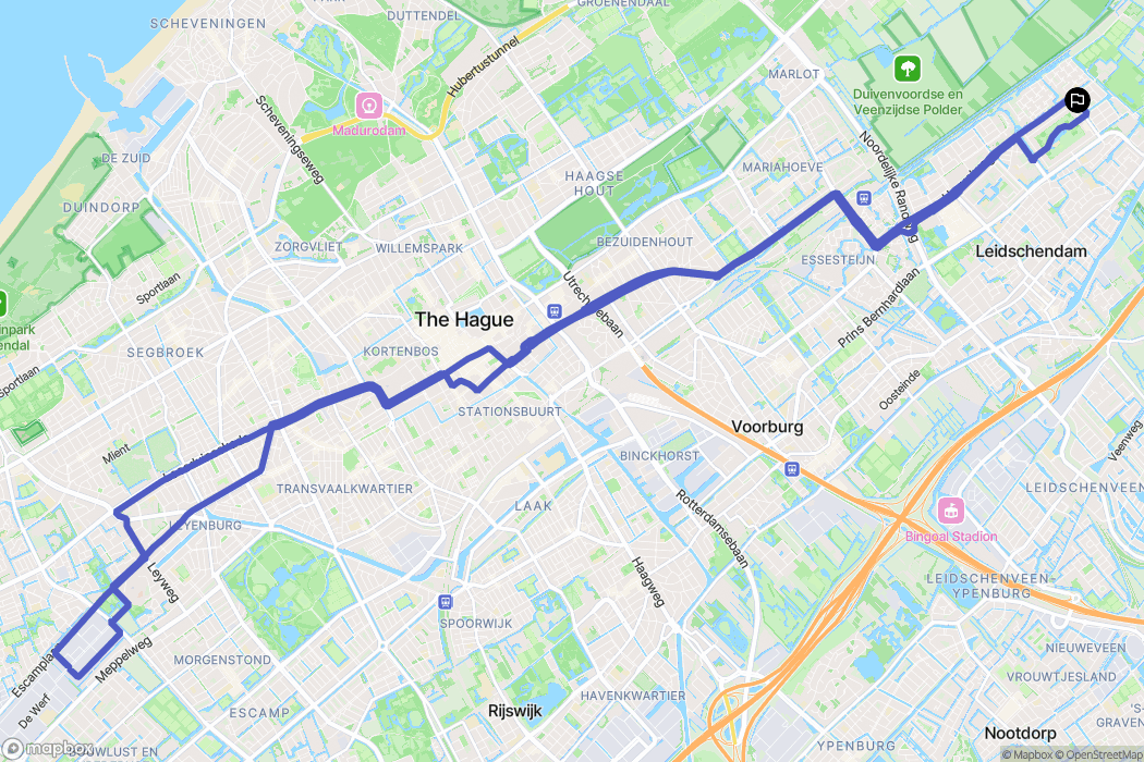 Leidschendam: routekaart voor buitenactiviteiten - Netherlands