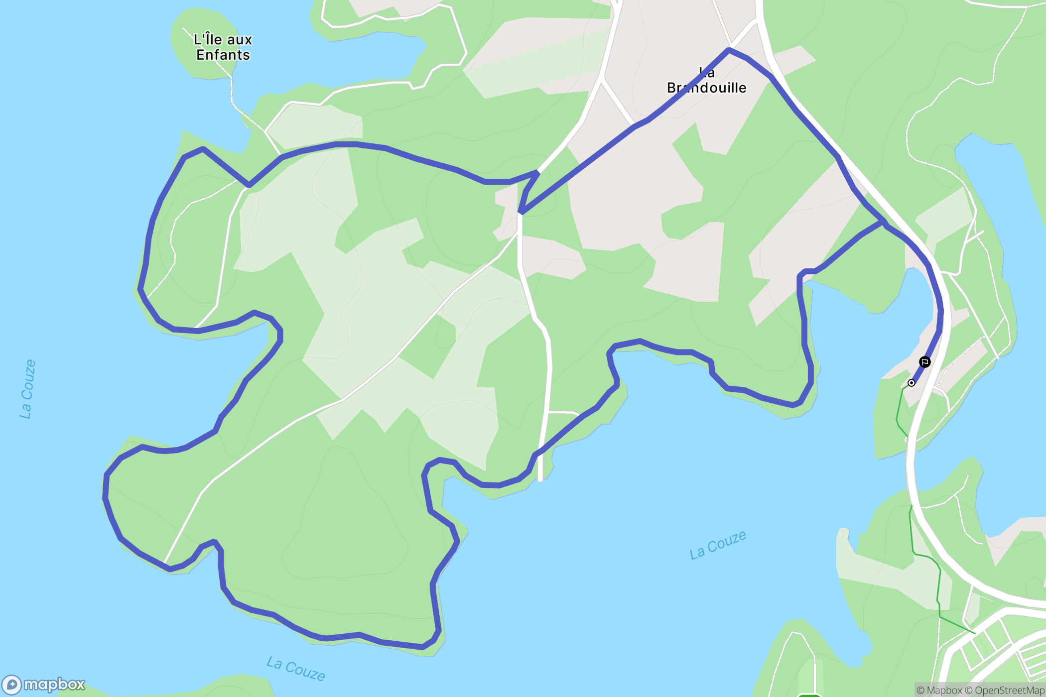 Razès : carte du parcours de randonnée - France
