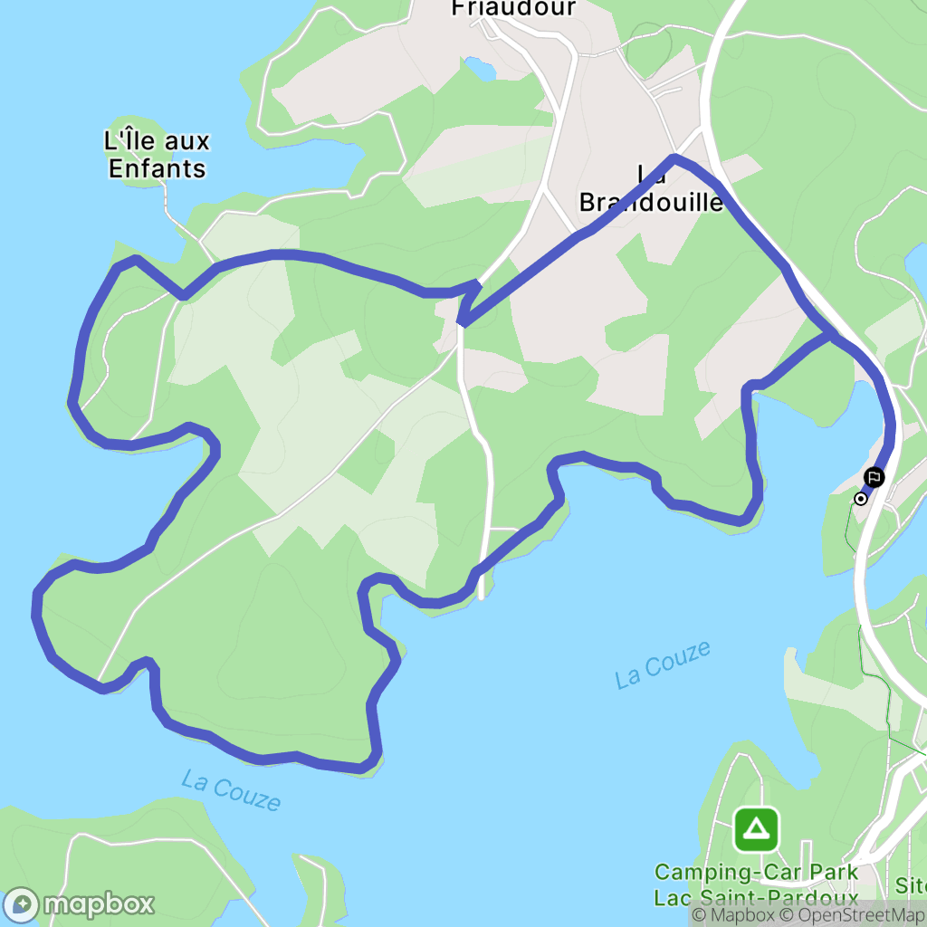 Razès : carte du parcours de randonnée - France