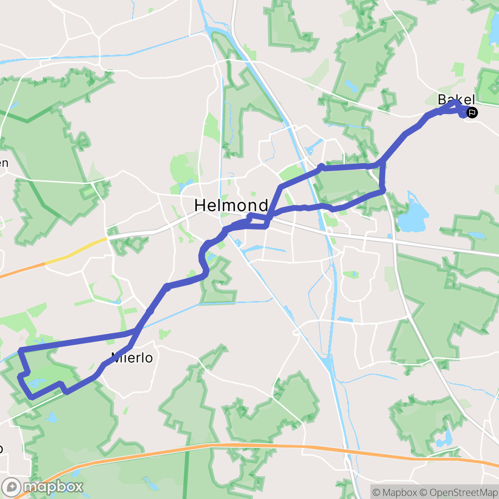 Bakel: routekaart voor buitenactiviteiten - Netherlands