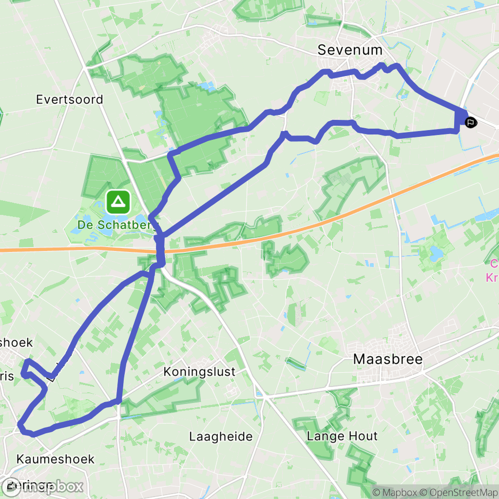 Sevenum: routekaart voor buitenactiviteiten - Netherlands