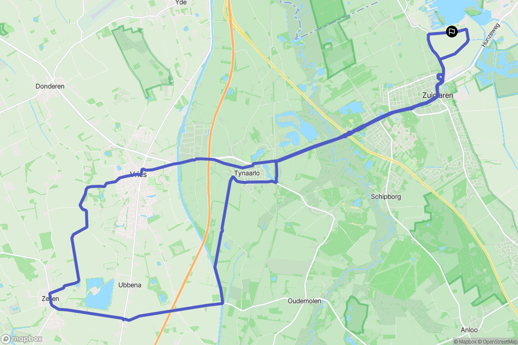 Zuidlaren: routekaart voor buitenactiviteiten - Netherlands
