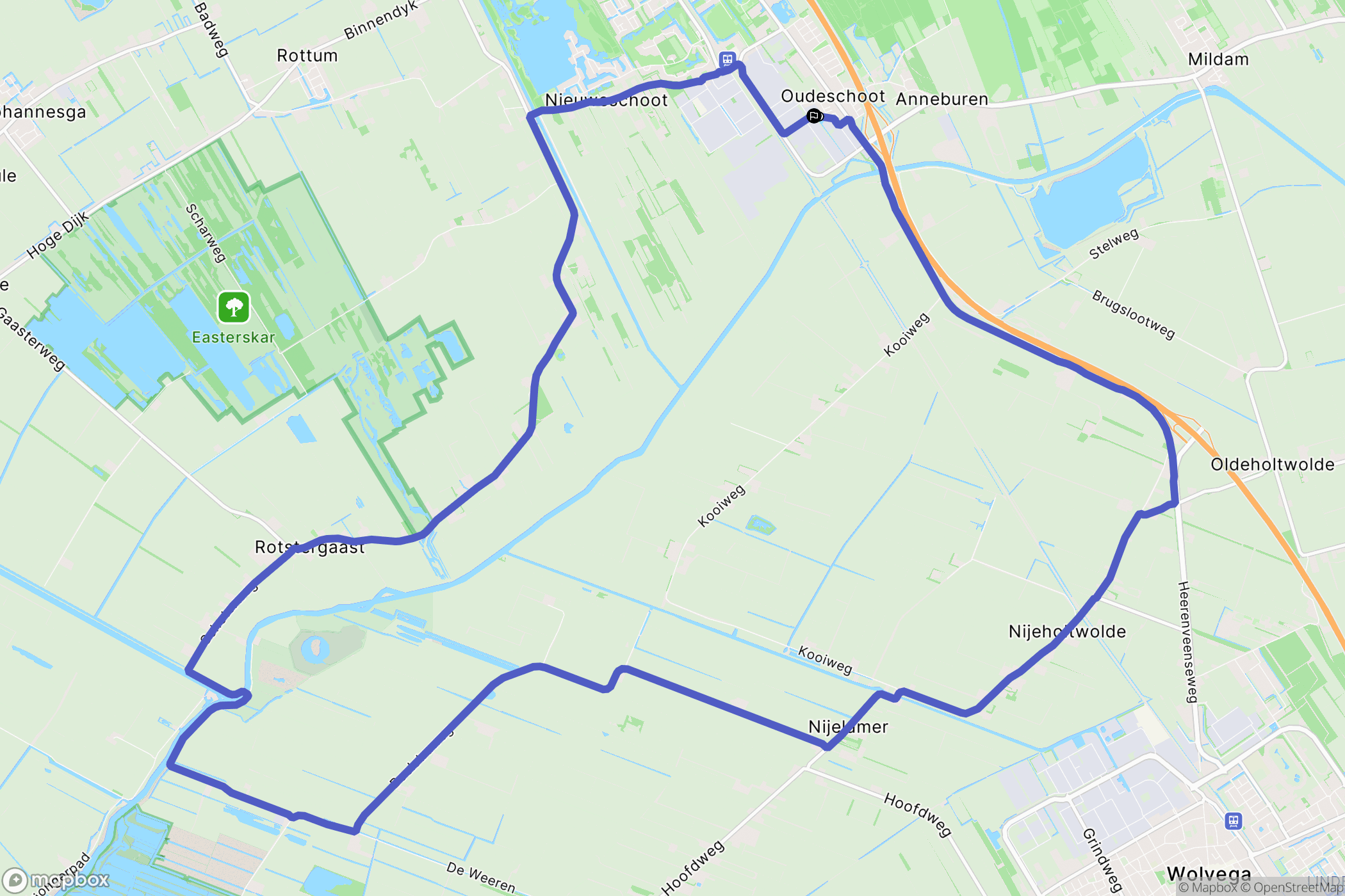 Heerenveen: routekaart voor buitenactiviteiten - Netherlands