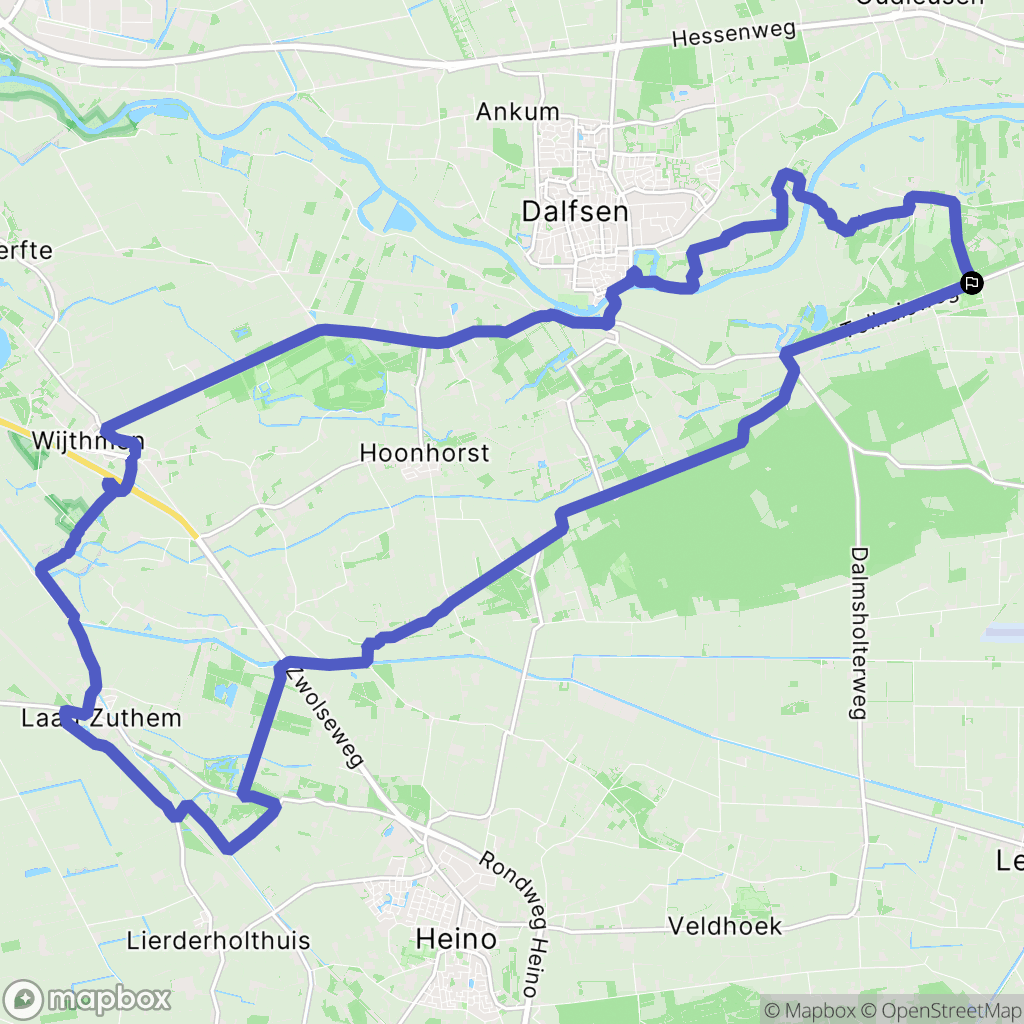 Dalfsen: routekaart voor buitenactiviteiten - Netherlands