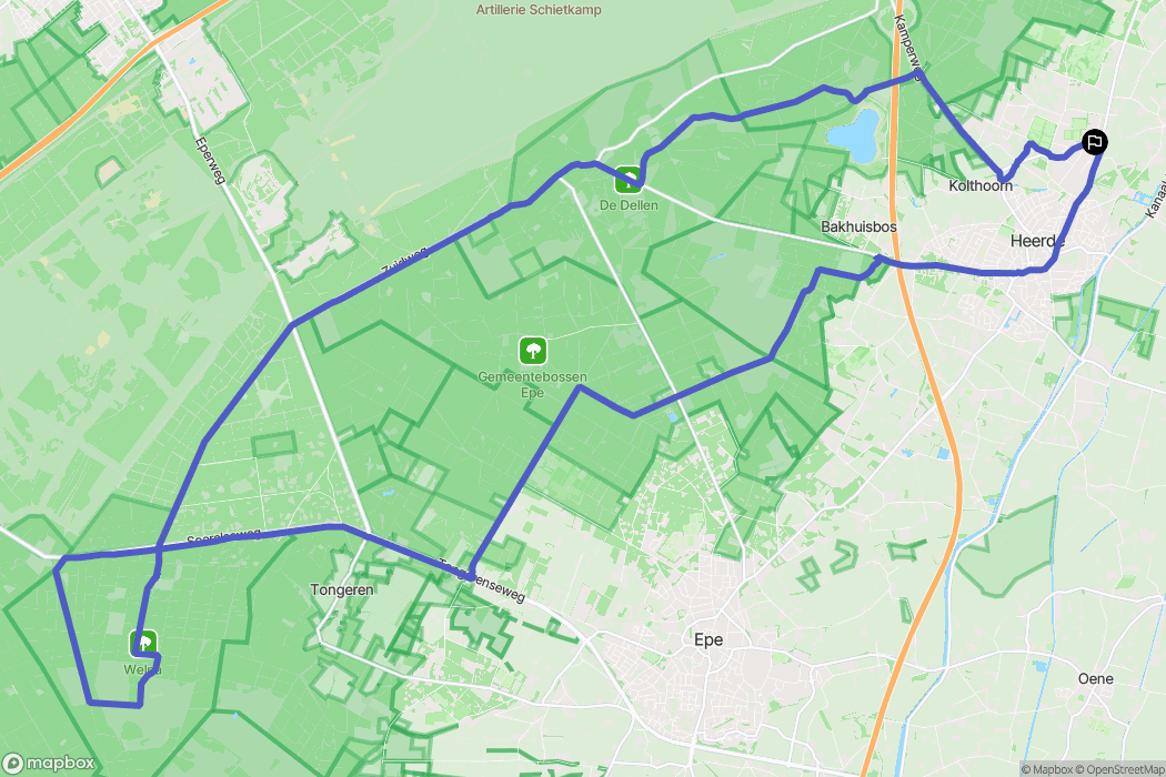 Heerde: routekaart voor buitenactiviteiten - Netherlands