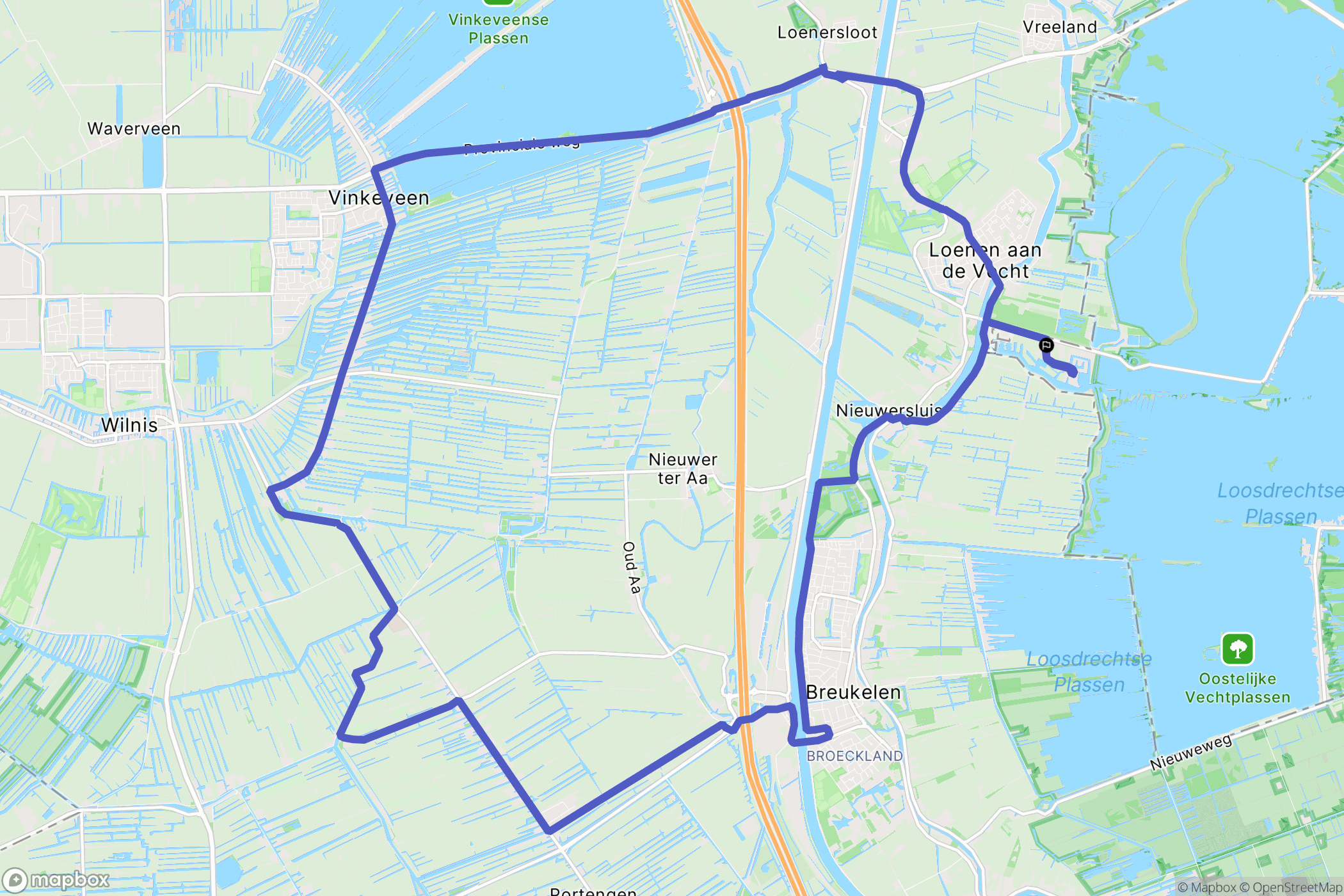 Loosdrecht: routekaart voor buitenactiviteiten - Netherlands