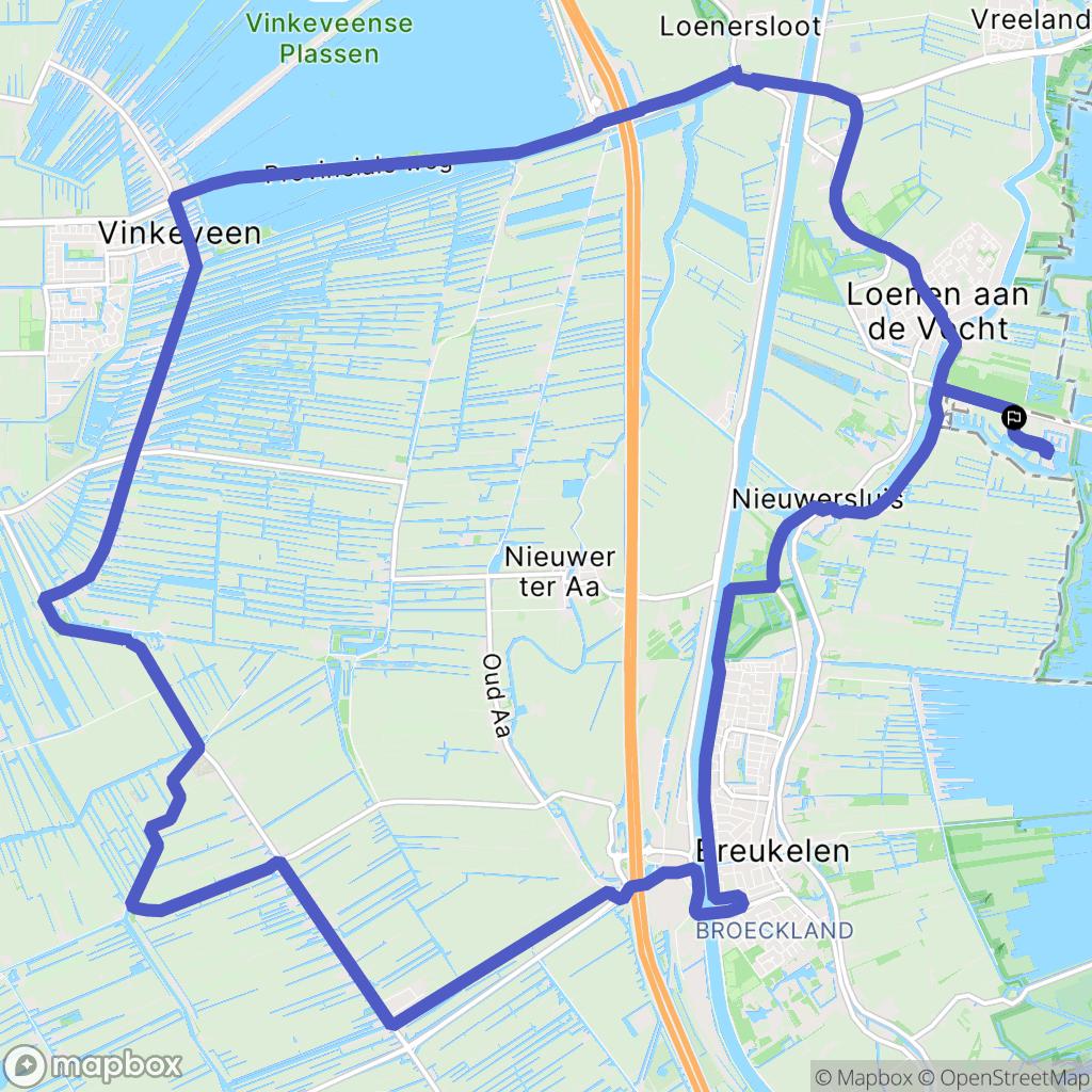 Loosdrecht: routekaart voor buitenactiviteiten - Netherlands