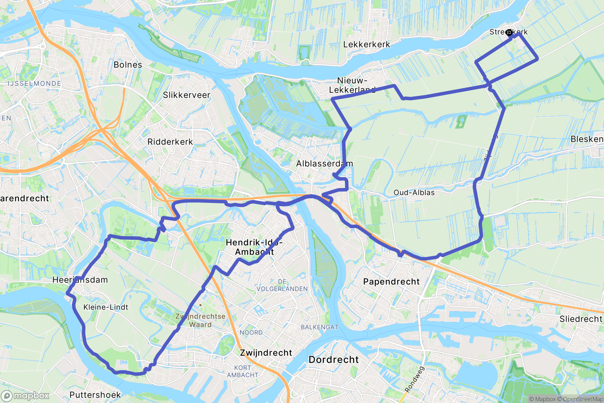 Streefkerk: routekaart voor buitenactiviteiten - Netherlands