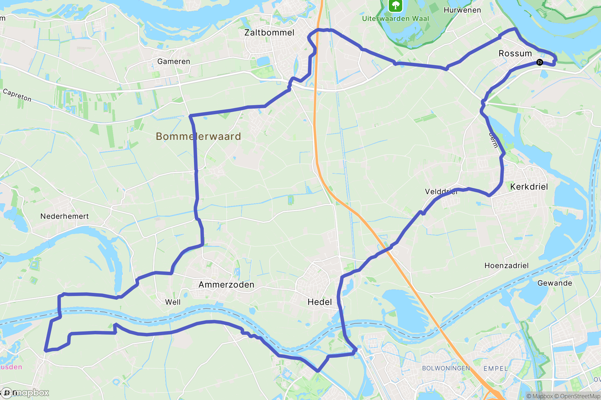 Rossum: routekaart voor buitenactiviteiten - Netherlands