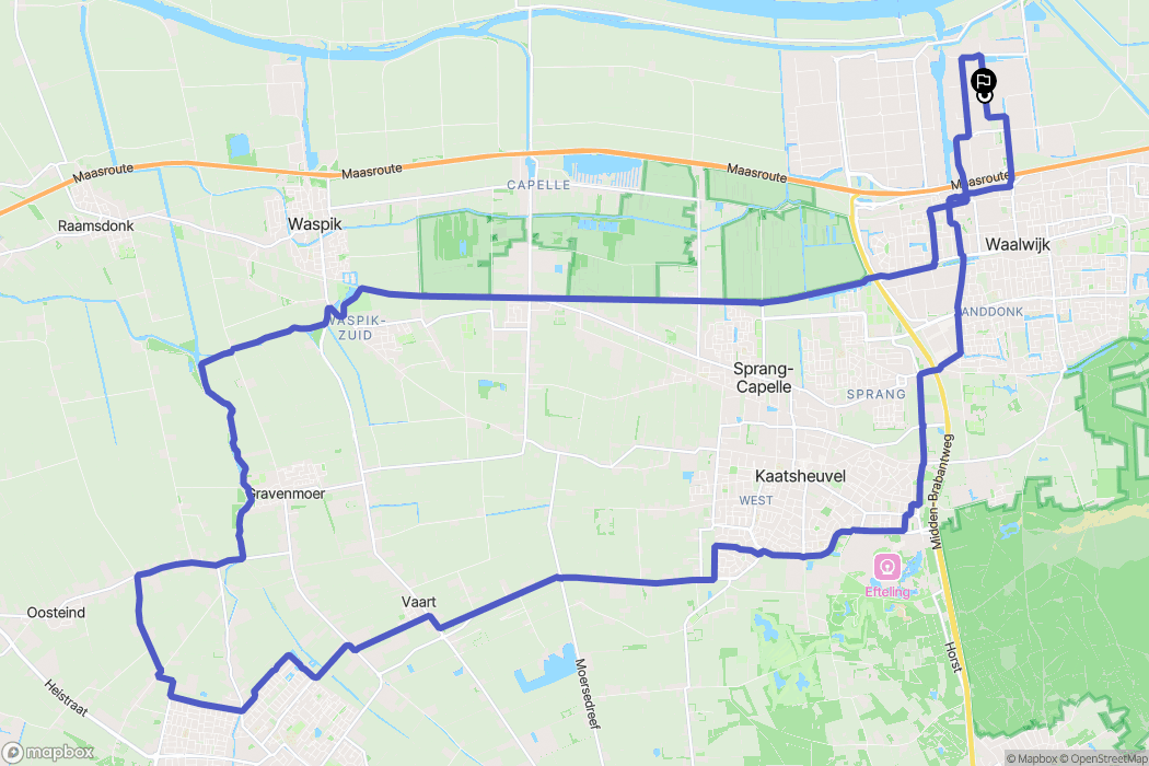 Waalwijk: routekaart voor buitenactiviteiten - Netherlands