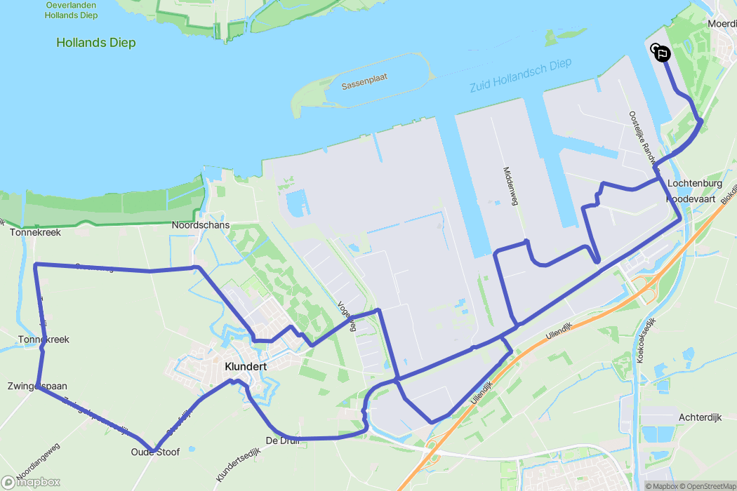 Moerdijk: routekaart voor buitenactiviteiten - Netherlands