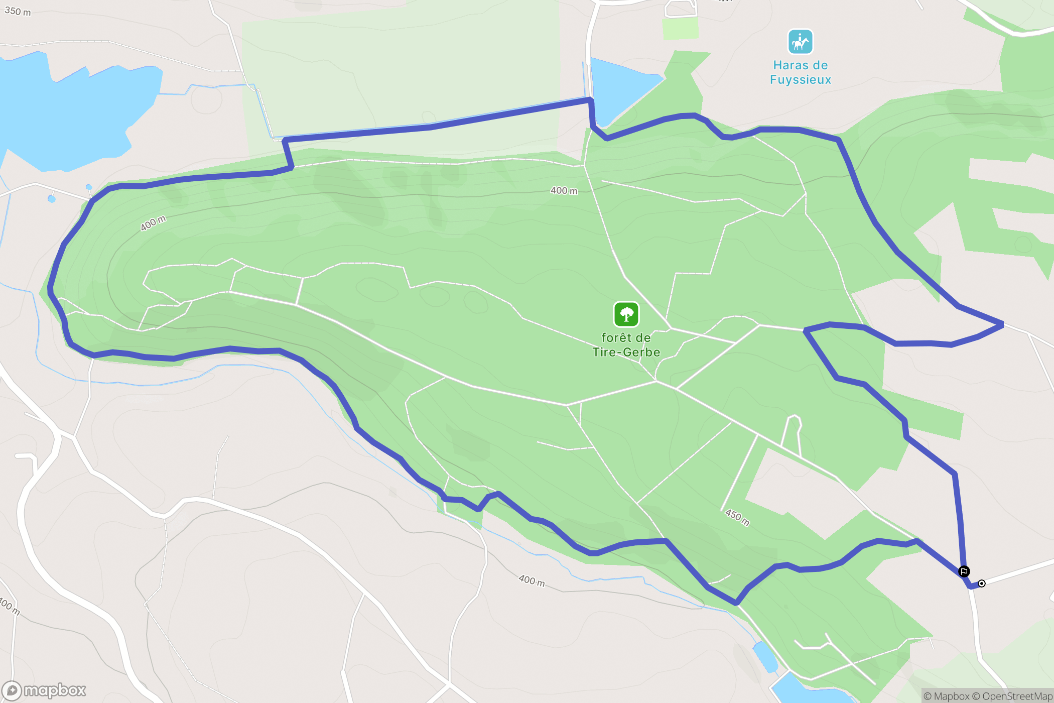 Rochetoirin : carte du parcours de randonnée - France