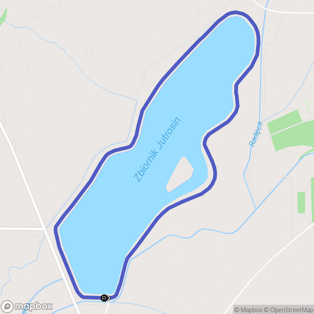 Jutrosin: mapa trasy - Poland