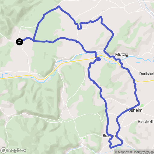 Oberhaslach : carte du parcours de randonnée - France