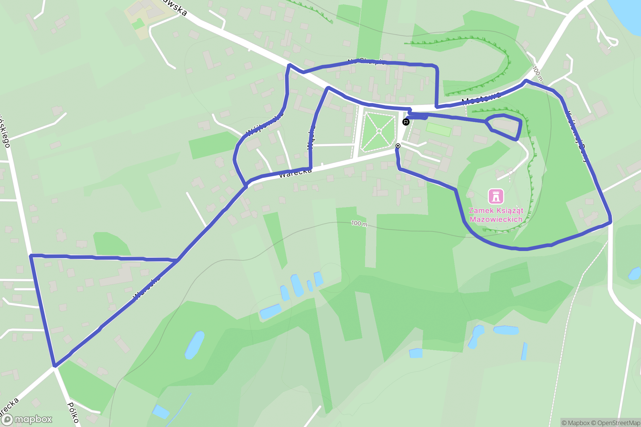 Czersk: mapa trasy - Poland