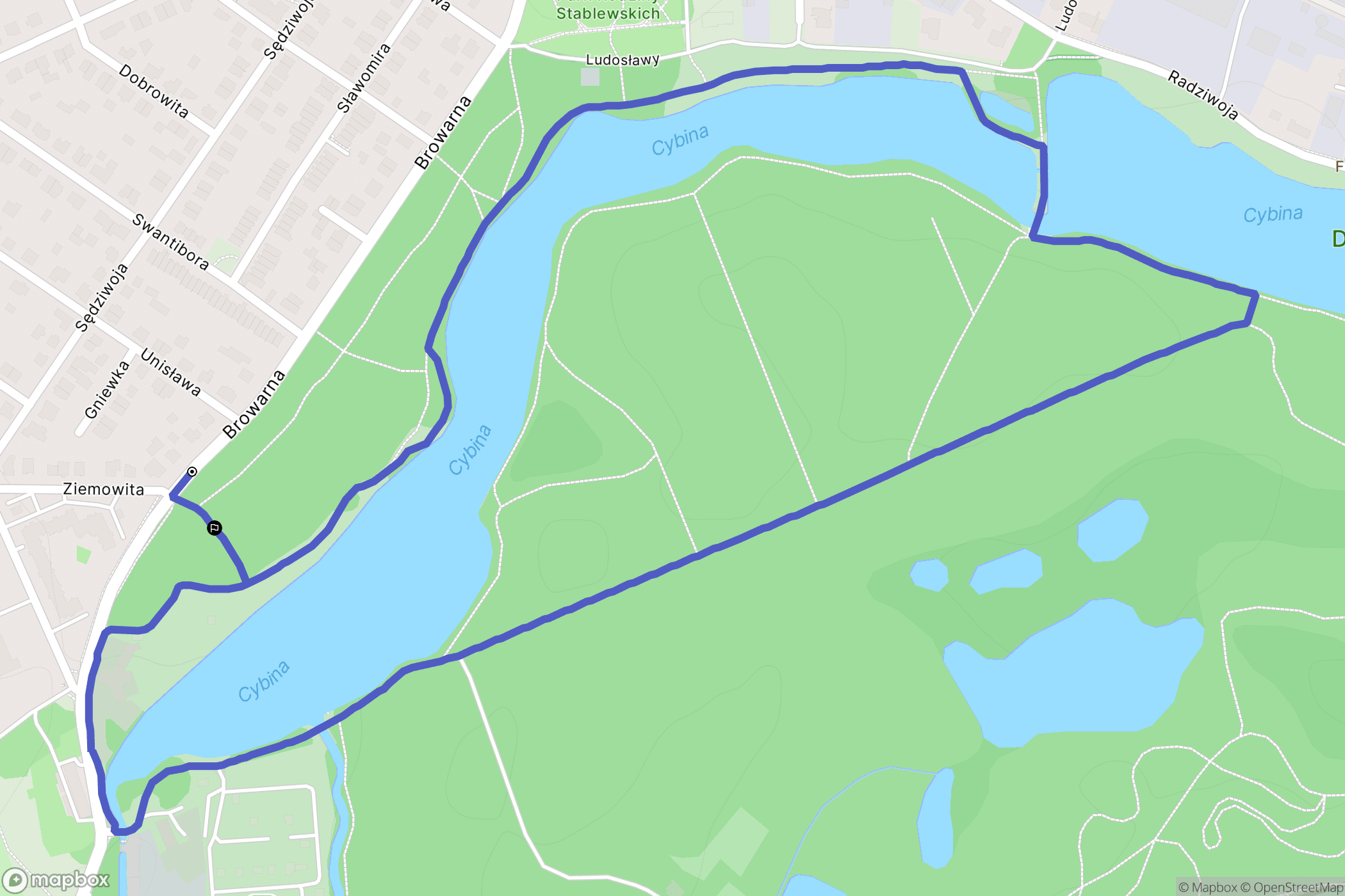 Poznań: mapa trasy - Poland