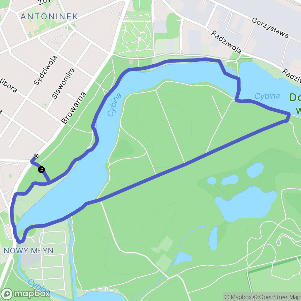 Poznań: mapa trasy - Poland