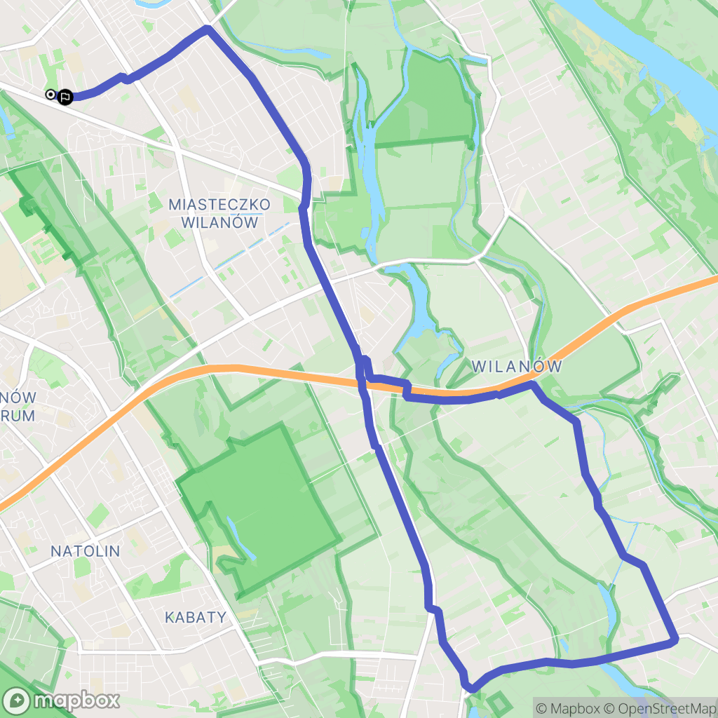 Warszawa: mapa trasy - Poland