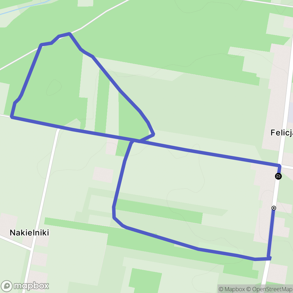 Felicja: mapa trasy - Poland