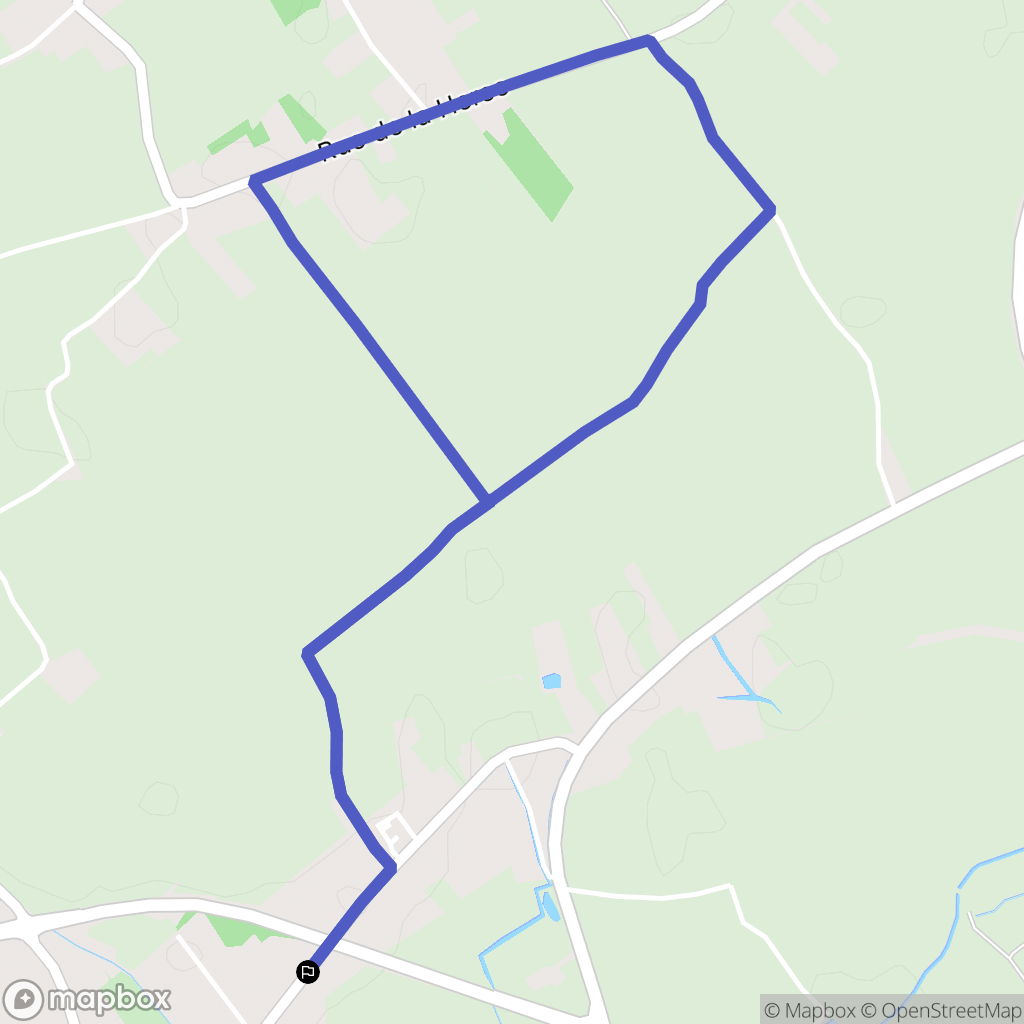 Lillers : carte du parcours de randonnée - France