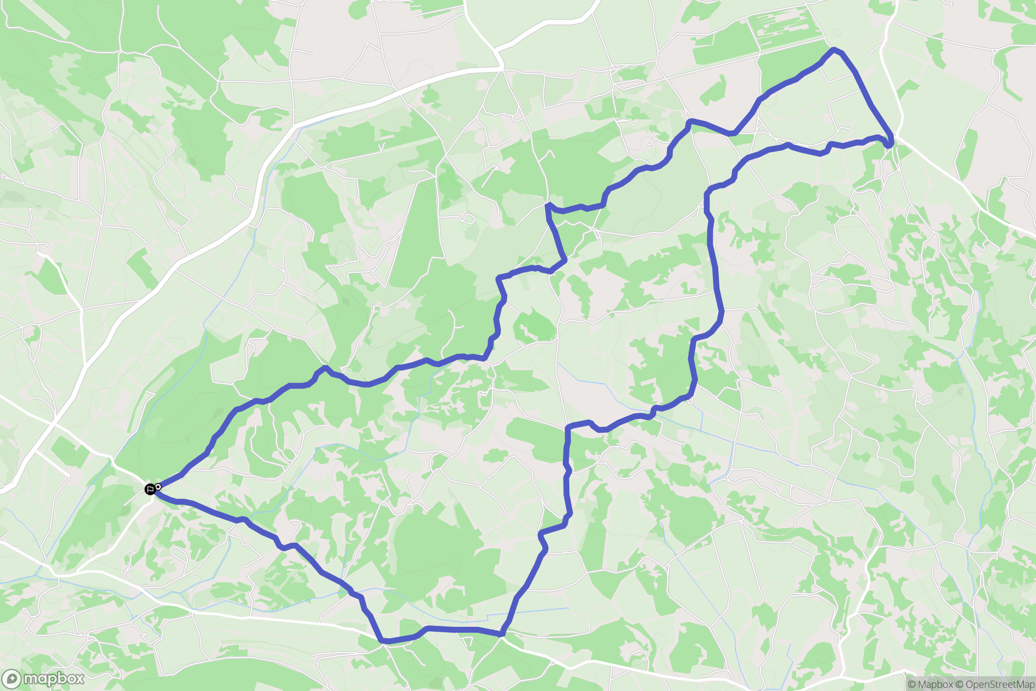 Castelnau-de-Guers : carte du parcours de randonnée - France