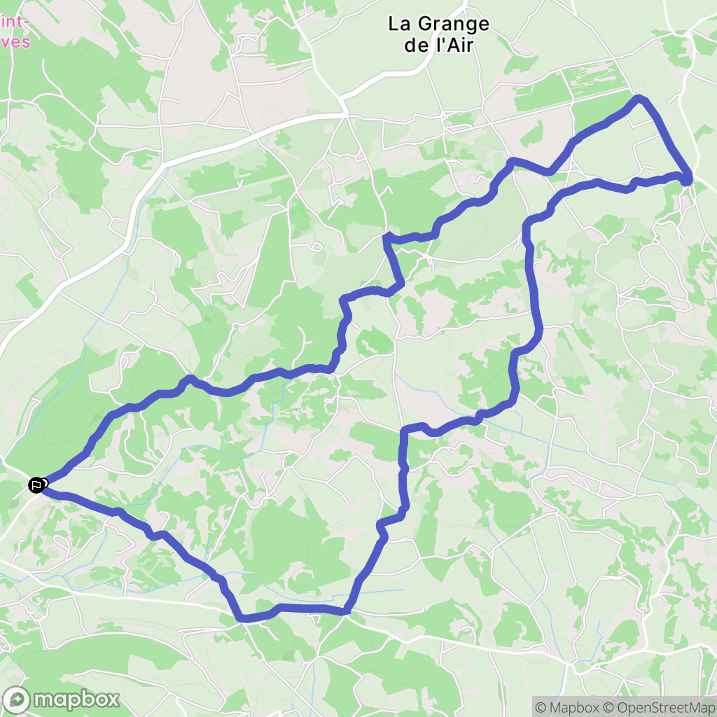 Castelnau-de-Guers : carte du parcours de randonnée - France