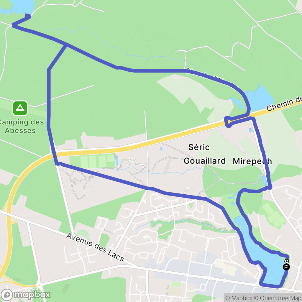 Saint-Paul-lès-Dax : carte du parcours de randonnée - France