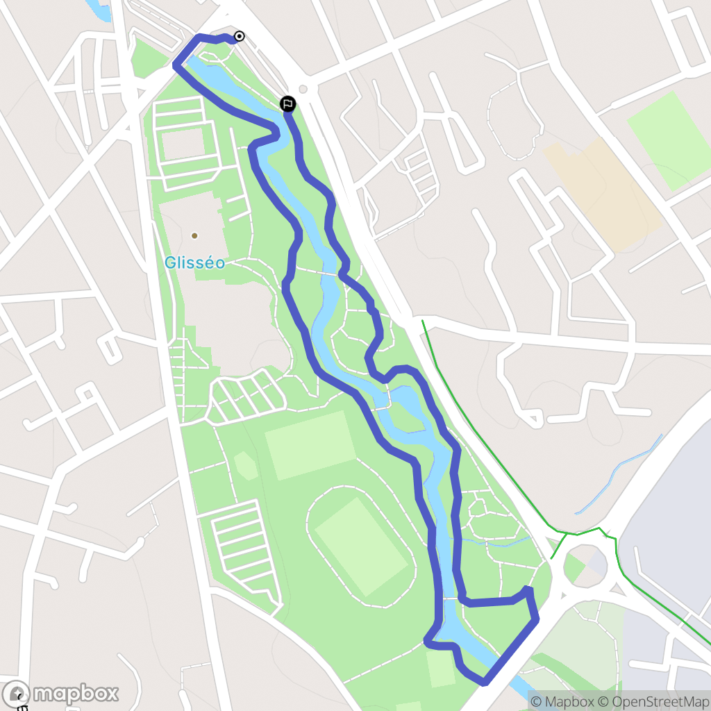 Cholet : carte du parcours de randonnée - France
