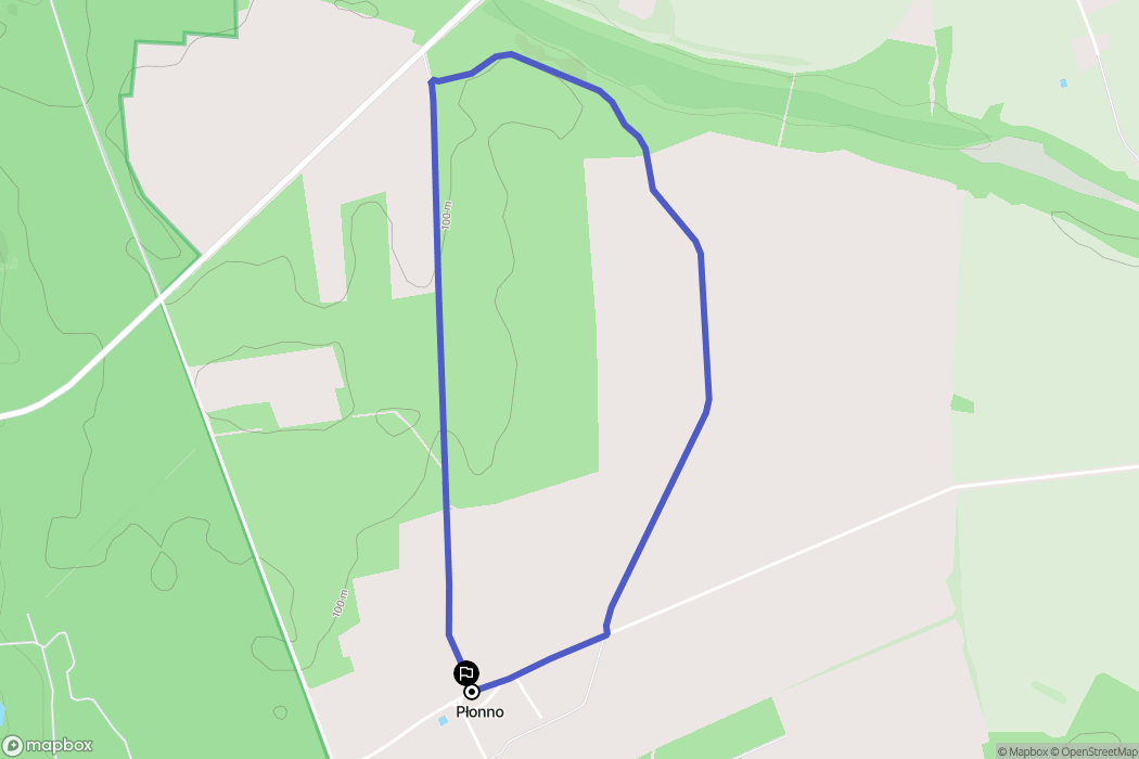Płonno: mapa trasy - Poland