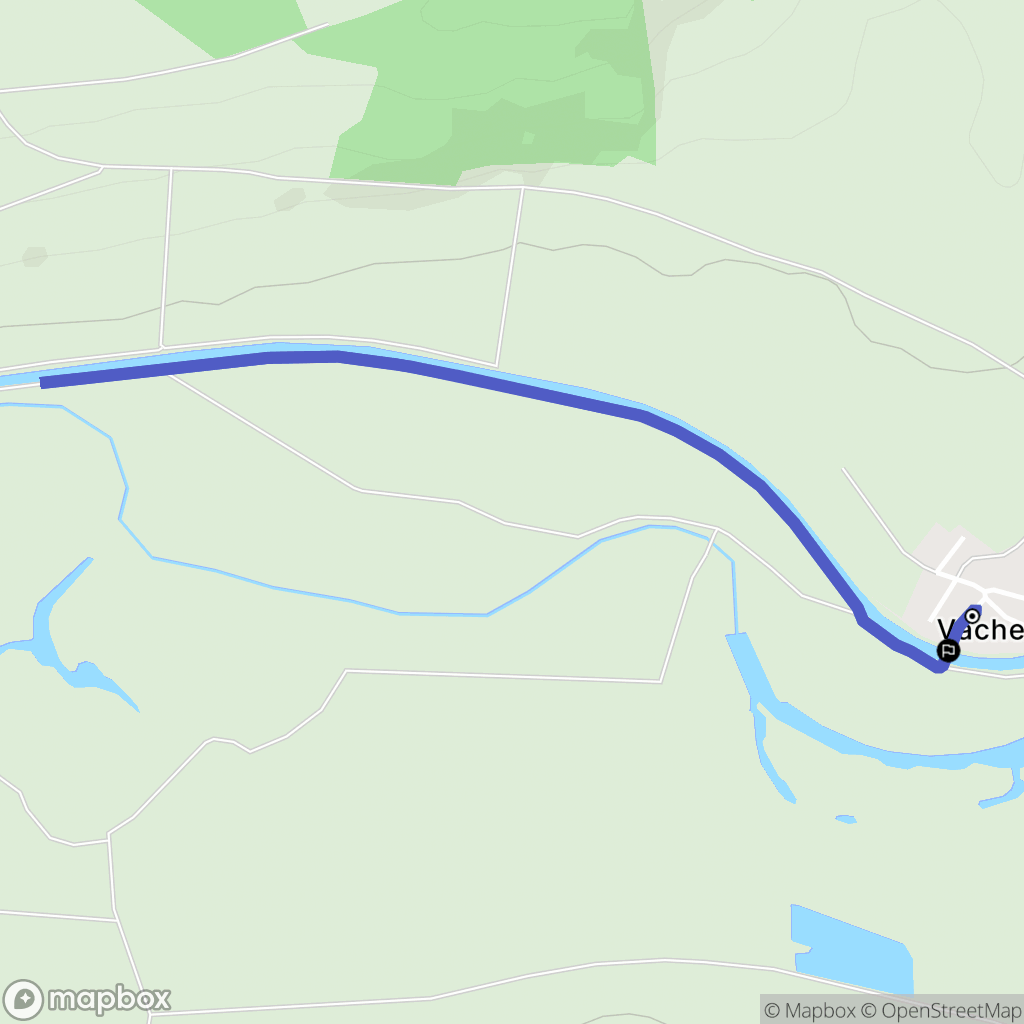 Vacherauville : carte du parcours de randonnée - France