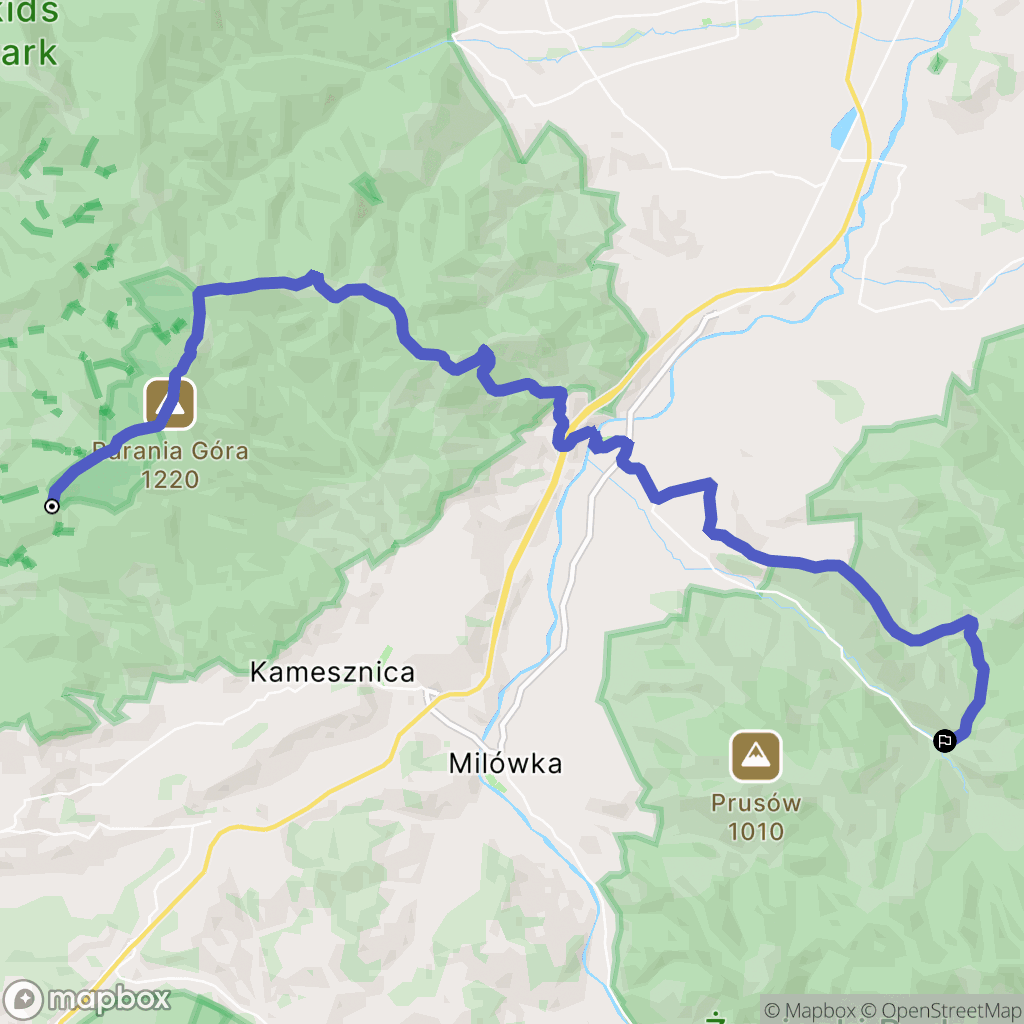 Wisła: mapa trasy - Poland