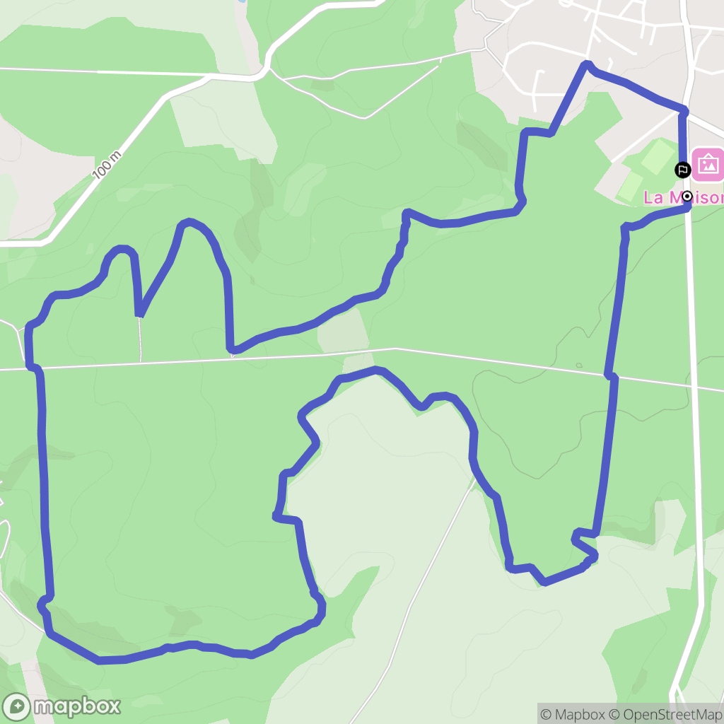 Saint-Gobain : carte du parcours de randonnée - France